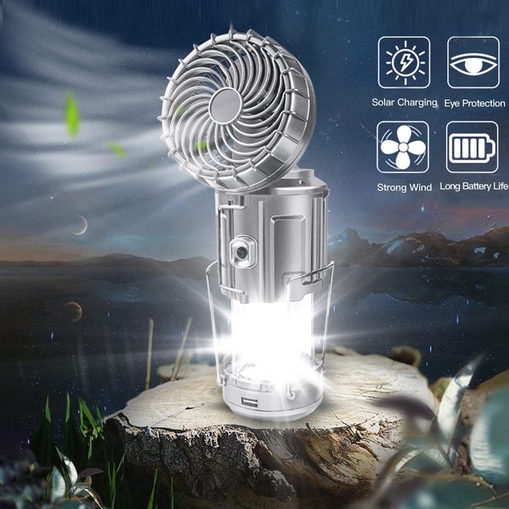 Camping Light + Fan