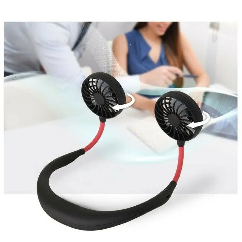 Portable Summer Air Cooling Neck Fan.