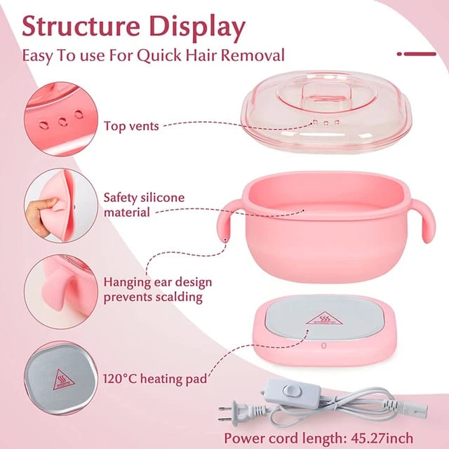 Portable Silicon Wax Warmer - Foldable Wax Heater